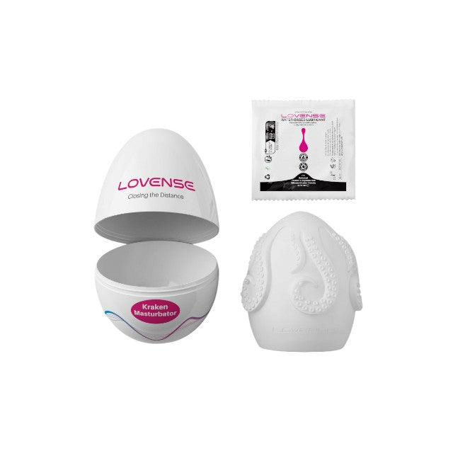 Ou Masturbator LOVENSE – KRAKEN, interiorul are sase texturi diferite, lungime extensibila pana la 20 cm, diametru 8 cm