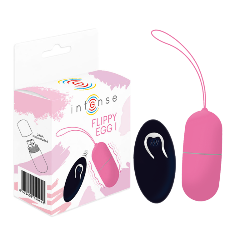 Ou vibrator Flippy I cu telecomanda, roz – Intense