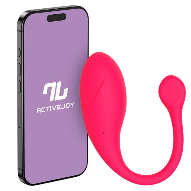 Ou vibrator INTOYOU APP – Bulby, pentru stimularea sexuala feminina, control prin aplicatie, 10 functii de vibratie, 9.7 cm x 3.2 cm, roz