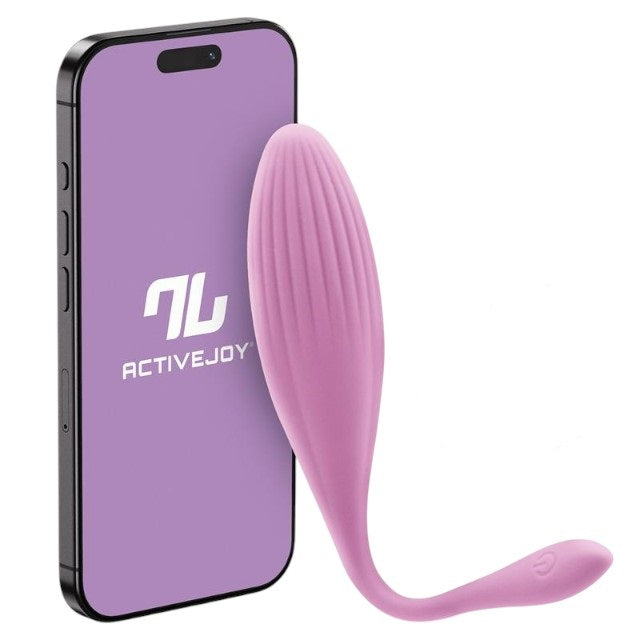 Ou vibrator INTOYOU APP – Rotating, pentru stimularea sexuala feminina, control prin aplicatie, 8 functii de vibratie si rotatie a varfului, 20 cm x 3.4 cm, roz