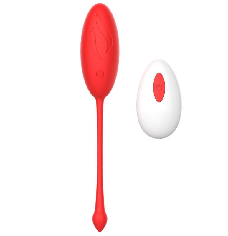 Ou Vibrator Kate Remote Control 10 Moduri Vibratii Silicon USB Rosu Passion Labs, Sensations