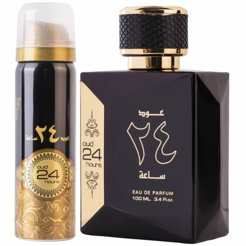 Oud 24 Hours Ard Al Zaafaran 100 ml, apa de parfum + 50 ml deodorant spray, unisex