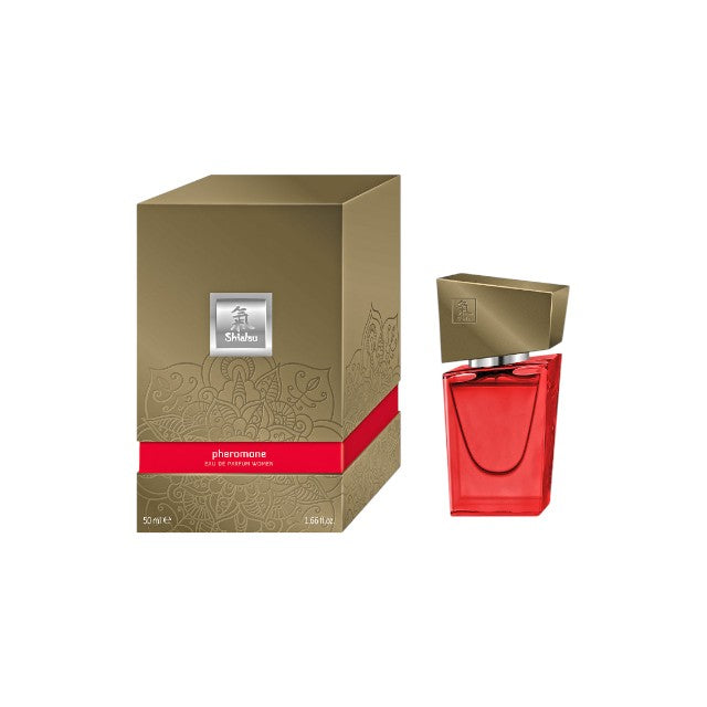 Parfum cu feromoni HOT Shiatsu – Pheromone Women, pentru femei, rosu, 50 ml