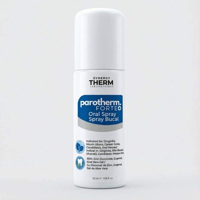 Parotherm FORTE – Spray Oral Antimicrobian pentru Mucoasă și Halitoză, cu Xylitol