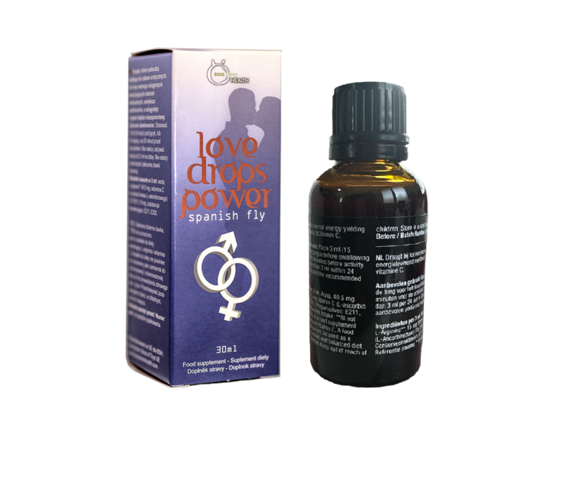 Picaturi afrodisiace concentrate Love Drops Power – Spanish Fly, Boss, unisex, pentru cresterea libidoului, 30 ml