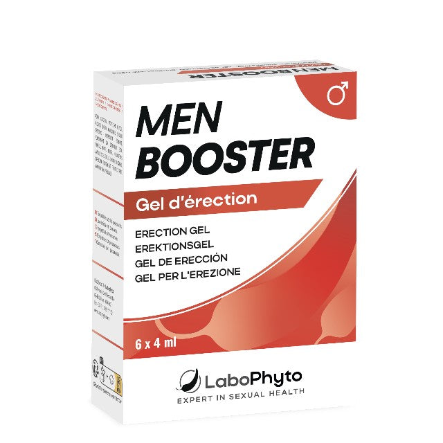Plicuri gel MEN BOOSTER, LABOPHYTO, pentru erecție puternică, 6 buc x 4 ml