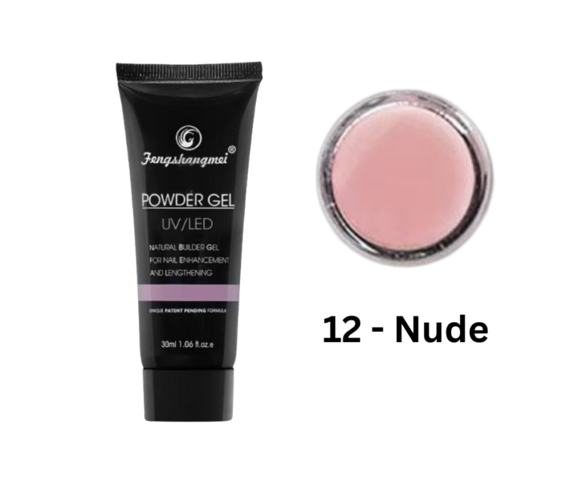Polygel FSM Nr. 12 – Gel de construcție UV/LED 30ML – NUDE