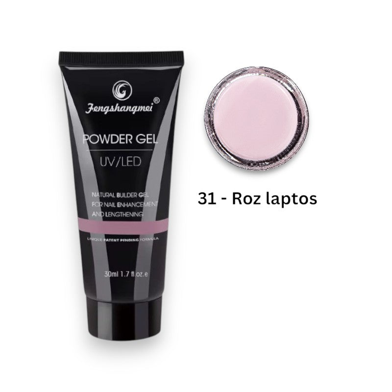 Polygel FSM Nr. 31 – Gel acrilic combinat cu gel 30ML – ROZ LAPTOS