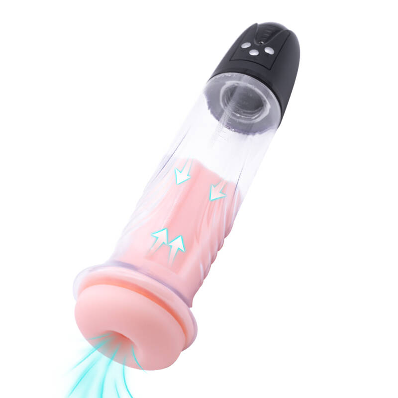 Pompa Electrica Automata Suck Vacuum Penis Pump, 8 Moduri Suctiune, USB, Transparent