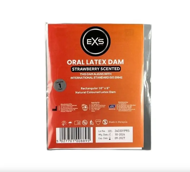 Protectie Sex Oral din Latex, Aroma Capsuni