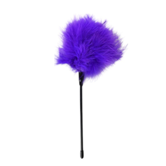 Puf de gadilat Bound to Please – Feather, ideal pentru jocuri senzoriale, mov