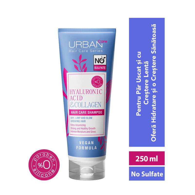 Șampon păr hidratant cu acid hialuronic și colagen