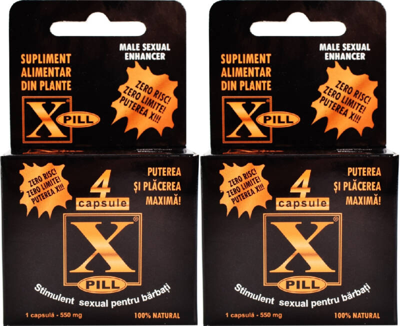 Set 2 Bucati – Stimulent Sexual Barbati X-PILL 4 Capsule