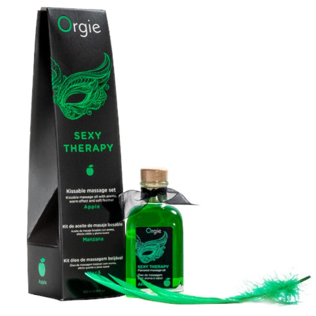 Set de masaj erotic ORGIE – Sexy Therapy, aroma de Mere, 100 ml