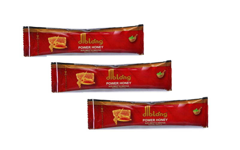 SET: Diblong Power Honey – supliment alimentar pentru adulți cu miere și asocieri de plante care susțin sănătatea sexuală și funcția de reproducere, 3 x 15 g – Default Title
