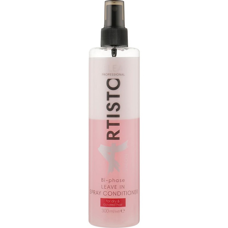 Spray-conditioner bifazic protectie termica pentru par uscat si vopsit Elea Professional Artisto, 300 ml