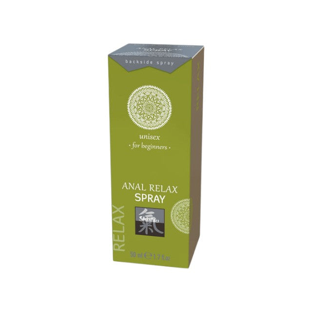 Spray pentru relaxare anală SHIATSU Anal Relax Spray, unisex, cu aloe vera, potrivit pentru începători, 50 ml