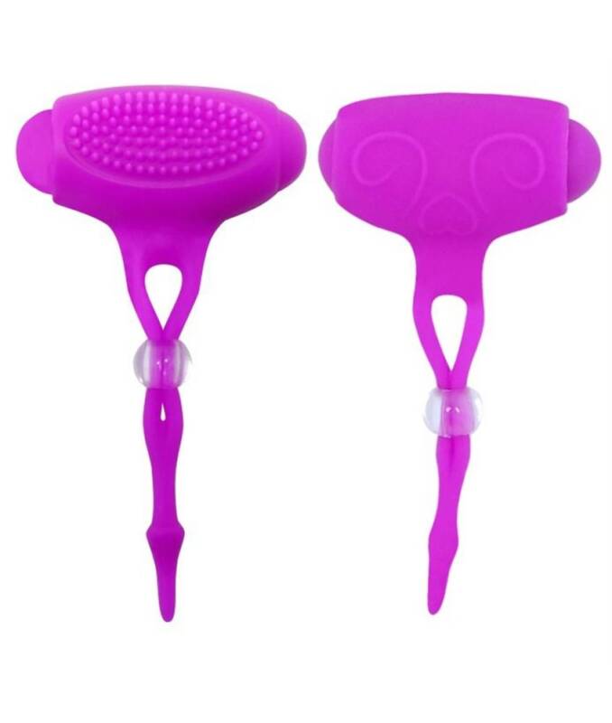 Stimulatoare Sfarcuri cu Vibratii,Silicon, Mov, 12 cm