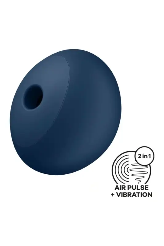 Stimulator Air Power 4, 12 Moduri Vibratii, 11 Moduri Suctiune, Silicon, USB, Albastru