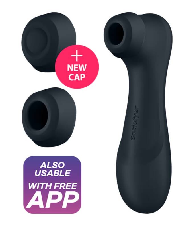 Stimulator Pro 2 Generation 3, 11 Viteze Suctiune, 12 Moduri Vibratii, Silicon, USB, IPX 7, Free App, Gri