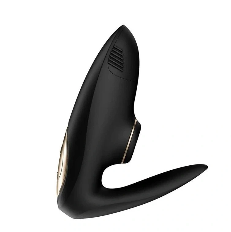 Stimulator Pro 4 Couples, 11 Moduri Suctiune, 12 Moduri Vibratii, Silicon, Incarcare cu Baterii, Silicon, Negru, 8.5 cm