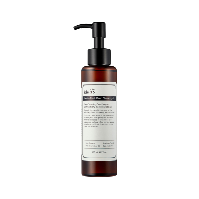 Ulei de curatare delicat Dear, Klairs Gentle Black Deep Cleansing 150ml