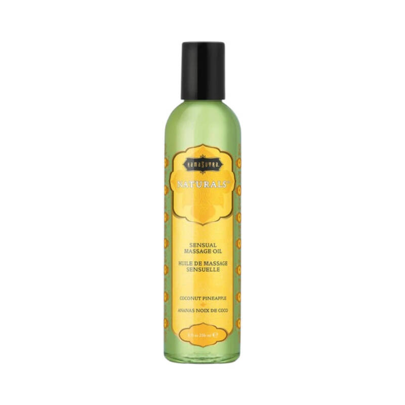 Ulei de masaj KAMASUTRA NATURALS Coconut Pineapple, cu aromă de cocos și ananas, 236 ml