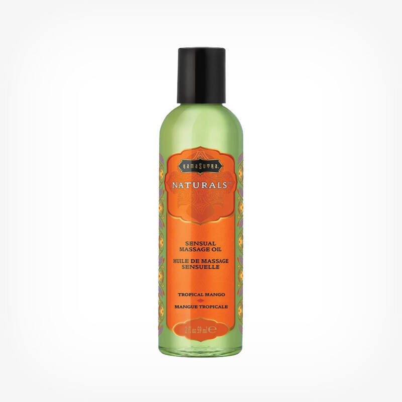 Ulei de masaj Kamasutra Naturals, cu aroma de Tropical Mango, 59 ml