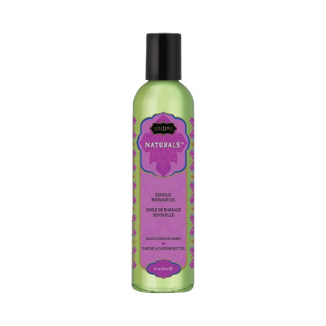 Ulei de masaj KAMASUTRA NATURALS Island Passion Berry, cu aromă de fructul pasiunii și fructe de pădure, 236 ml