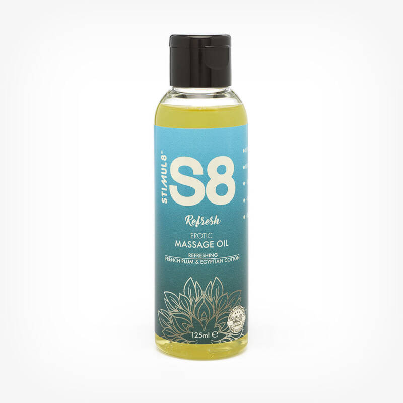 Ulei de masaj S8 Refresh – French Plum & Egyptian Cotton, prune si bumbac, 125 ml
