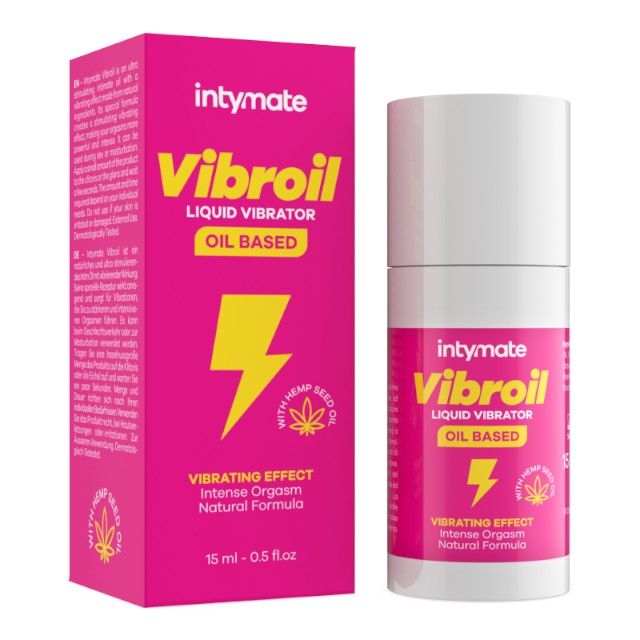 Ulei intim INTYMATE Vibroil – Liquid Vibrator, cu efect de furnicături, pentru stimularea clitorisului și orgasm intens, 15 ml