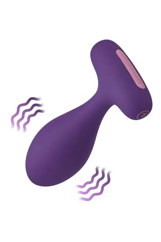 Vibrator Anal PLUA Remote Control, 10 Moduri Vibratii, Mod Climax, Silicon, USB, Mov, 11.1 cm, Femme Fun