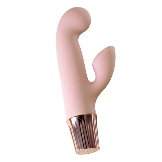 Vibrator Crushious Mellow Cony Mini Rabbit, 10 Moduri Vibratii, Silicon+ABS, USB, Roz, 13.5 cm