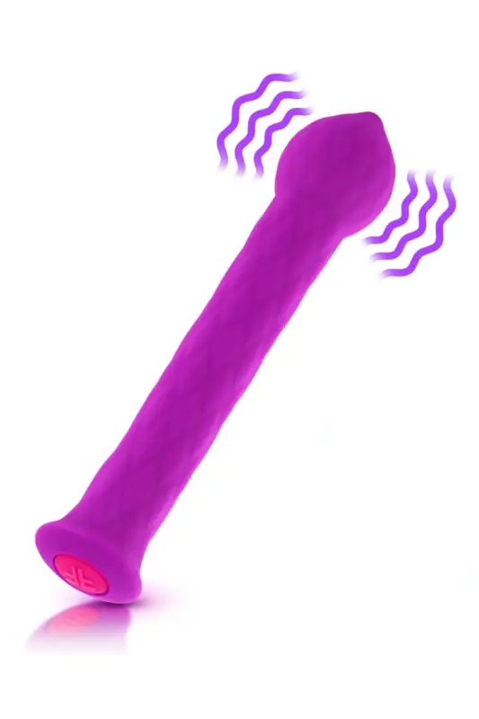 Vibrator Flexibil Diamond Wand, 21 Moduri Vibratii, Silicon, USB, Mov, 17 cm