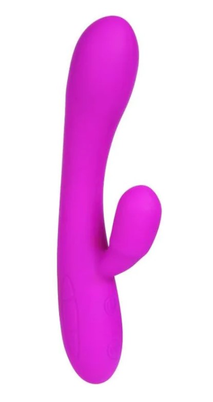 Vibrator Iepuras Victor, 30 Moduri Vibratii, Silicon, USB, Mov, 17 cm, Pretty Love