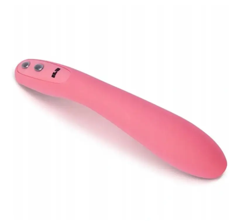 Vibrator ILY Wand pentru Punctul G, 10 Moduri Vibratii, Functie Incalzire, Silicon, USB, Roz, 17.5 cm