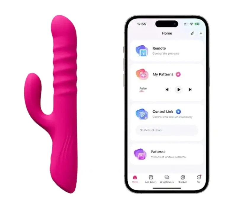 Vibrator Lovense Velvo, Bluetooth Control, Free App, Silicon, Roz