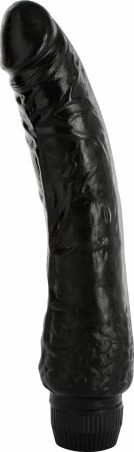 Vibrator Multispeed Penetraring Pleasures , PVC, Negru, 21 cm
