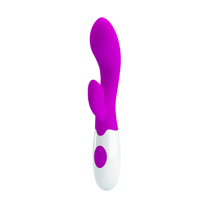 Vibrator Rabbit Brighty, 30 Moduri Vibratii, Silicon, USB, Fuchsia, 20 cm