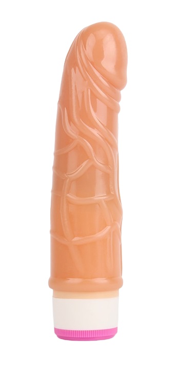Vibrator Realist Stud Rod Multispeed, TPE, Natural, 17.5 cm