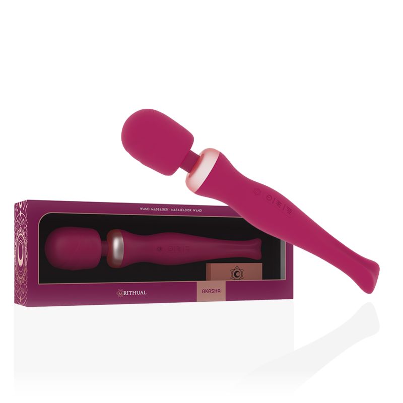 Vibrator RITHUAL – AKASHA WAND, reîncarcabil, Akasha 2.0, cu 8 ni