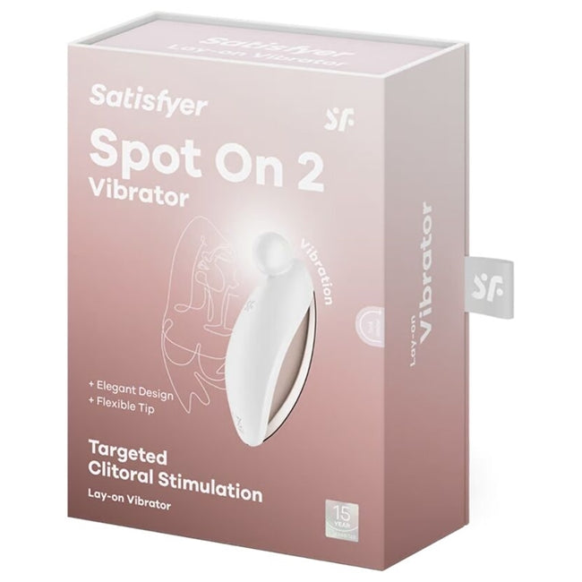Vibrator SATISFYER – SPOT ON 2 cu incarcare USB, din silicon, 12 functii de vibrare