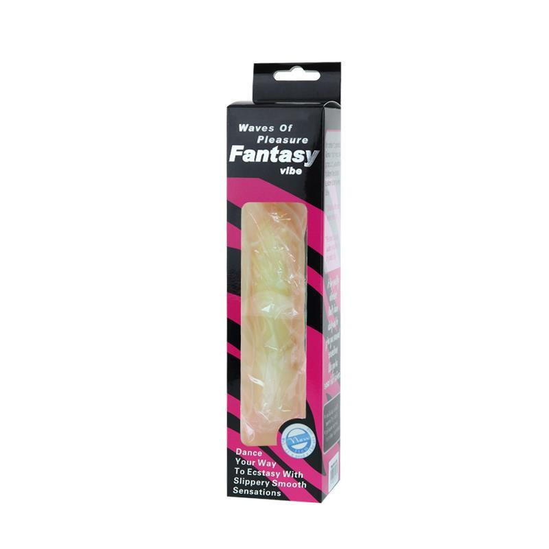 Vibrator Vibe Flesh realist natural cu vibratii, 21 cm x 3,7 cm
